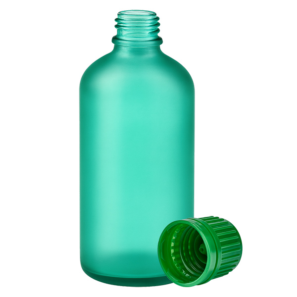 100ml Flasche 11mm Schraubverschluss grün Originalitätsverschluss GreenLine UT18/100