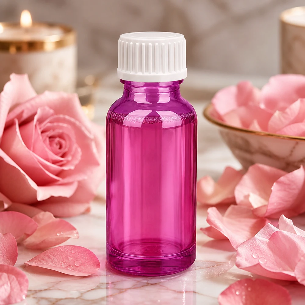20ml (Globuli)Flasche 3mm Giessring weiß Standard PurpleLine.UT18/20 20ml Violettglas-Flasche mit optimaler Größe für Reise und unterwegs Aromatherapie