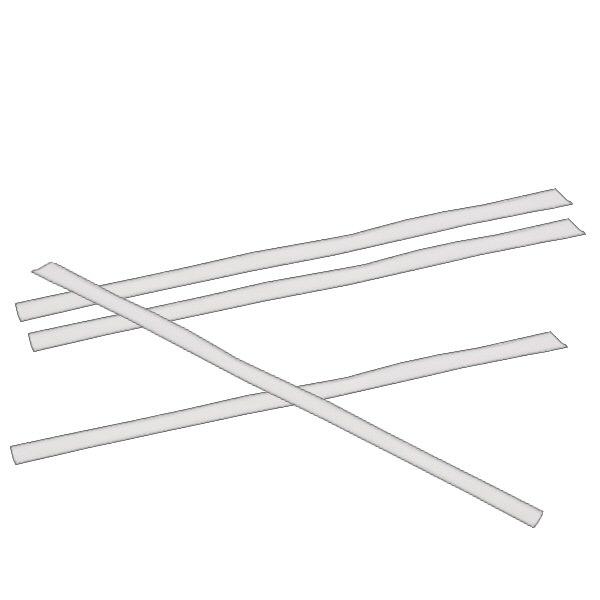 Clipbandverschluss flach weiß (100er Pack) 120mm