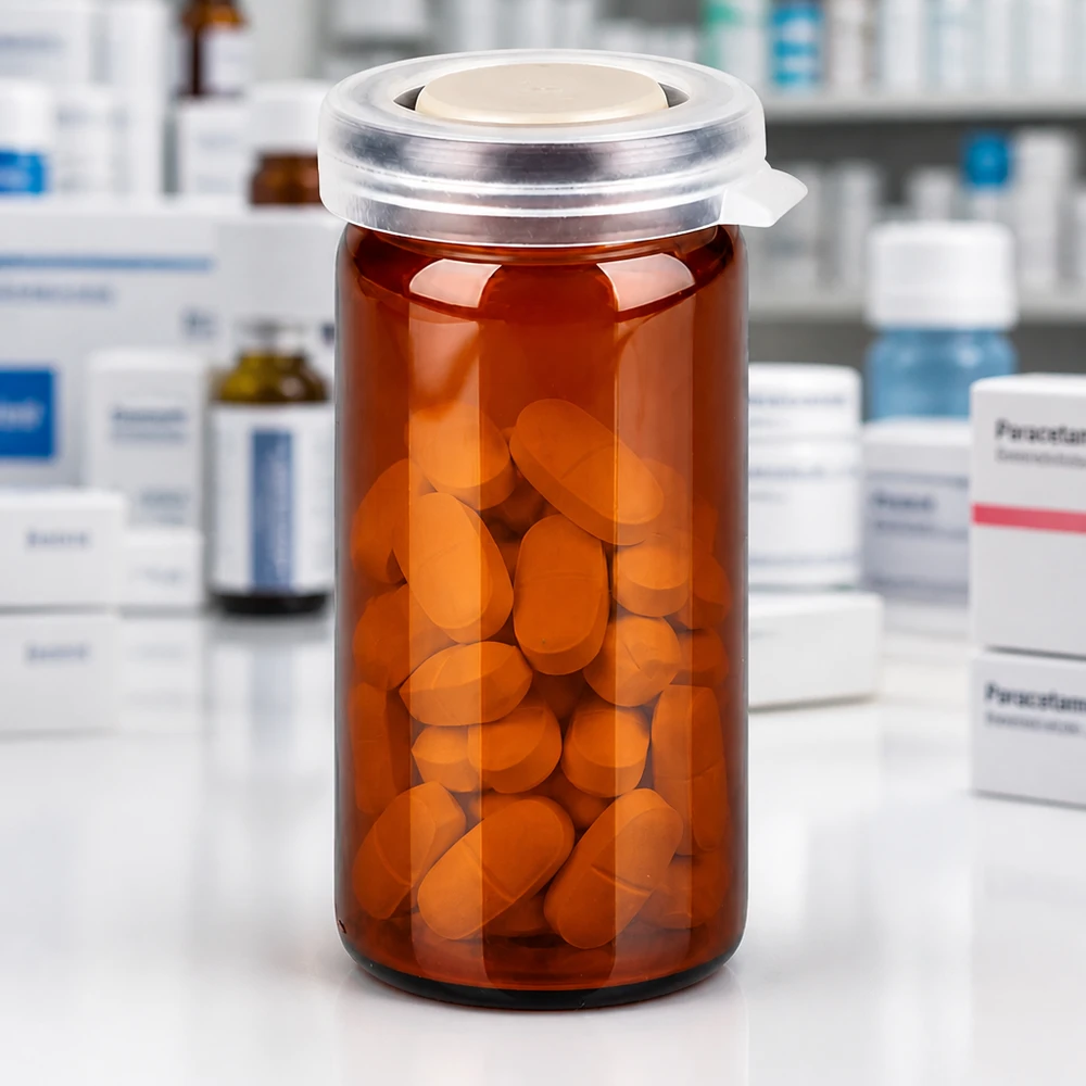 Tabletten/Rollrandglas 10ml braun mit Schnappdeckel Apothekenglas 10ml braun mit hermetisch dichtem Schnappdeckel zur sicheren Tablettenaufbewahrung