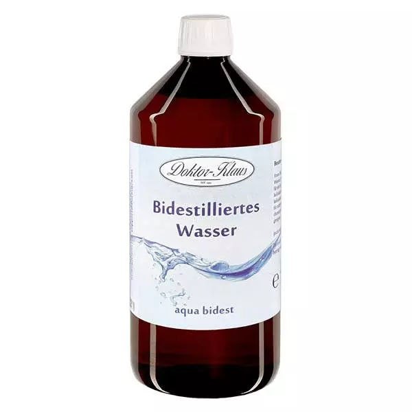 Bidestilliertes Wasser 1L Doktor-Klaus Bidestilliertes Wasser 1L Doktor-Klaus