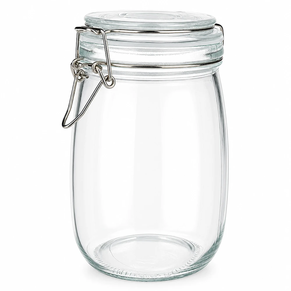 1000ml Vorratsglas mit Silikonring und Bügelverschluss UNiTWIST Barattolo da 1000 ml con pratico tappo girevole per la cucina