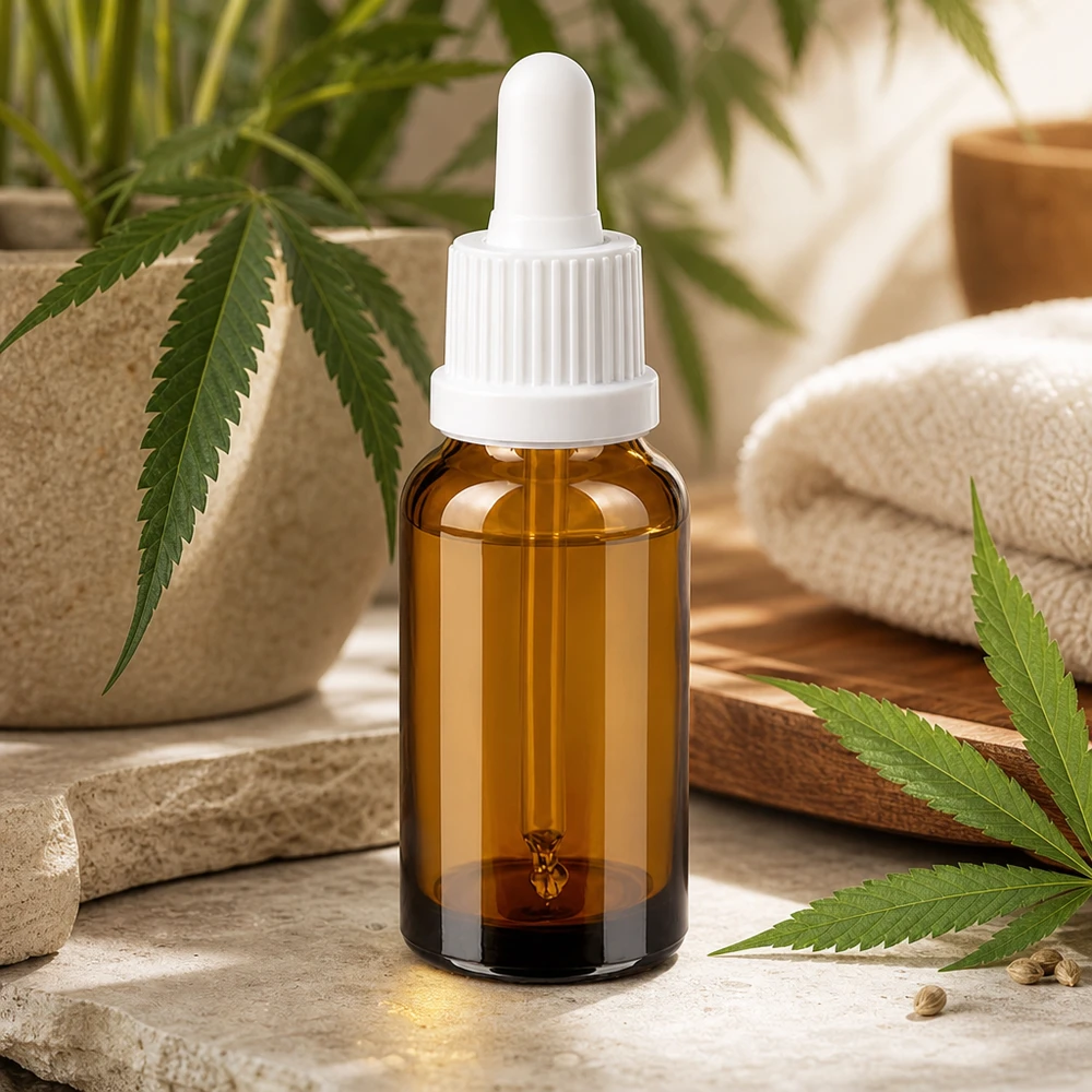 Flacone contagocce premium da 20 ml in robusto vetro ambrato con funzione di dosaggio preciso