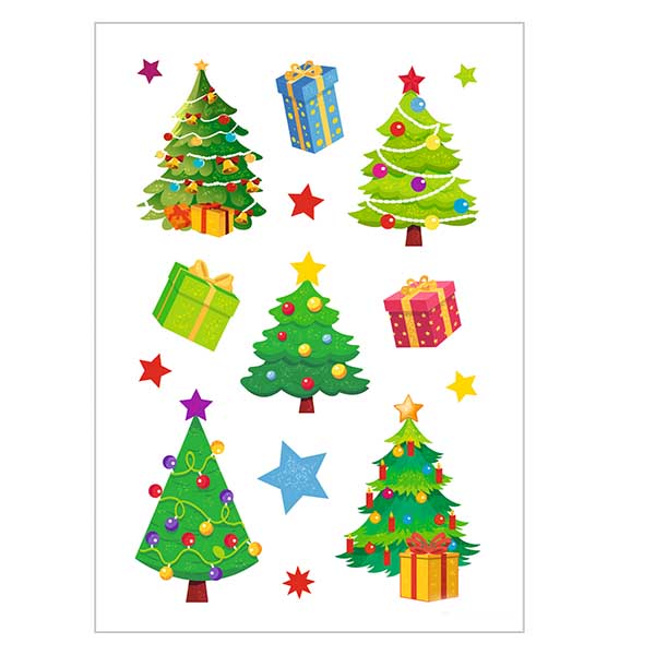 Adesivi "Albero di Natale" (30 adesivi con glitter) Adesivi "Albero di Natale" (30 adesivi con glitter)