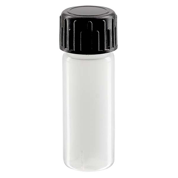 Bottiglia per campioni da 5 ml in PE-LD, naturale, completa Bottiglia per campioni da 5 ml in PE-LD, naturale, completa