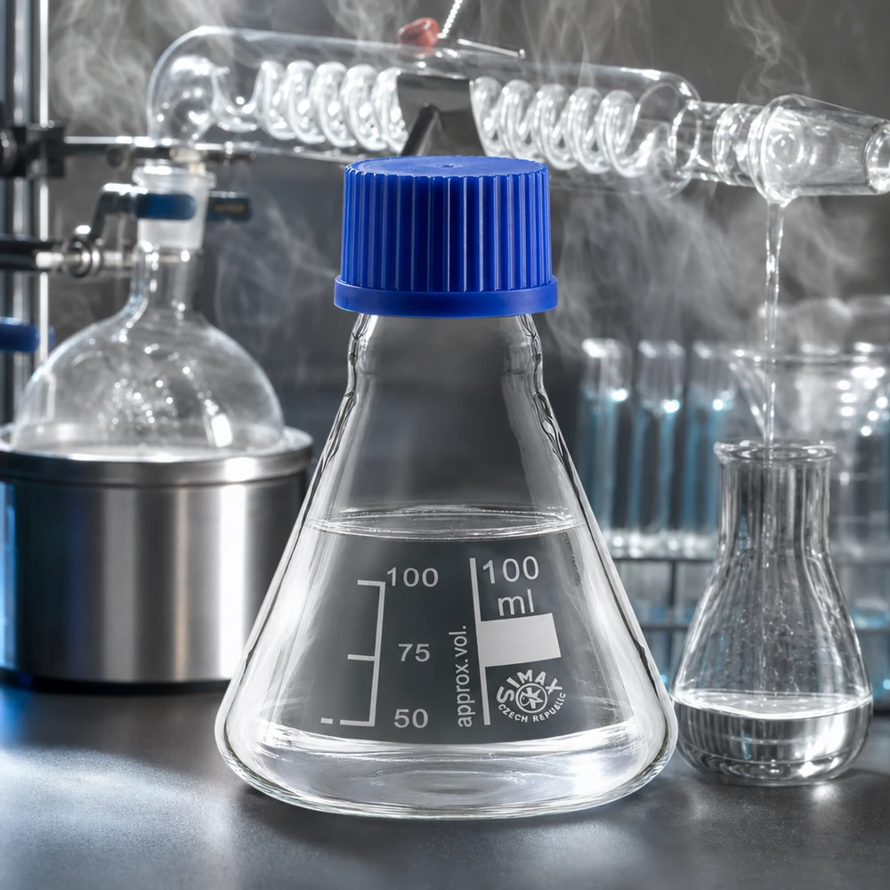 Beuta professionale da 100 ml per sintesi e analisi con chiusura sicura