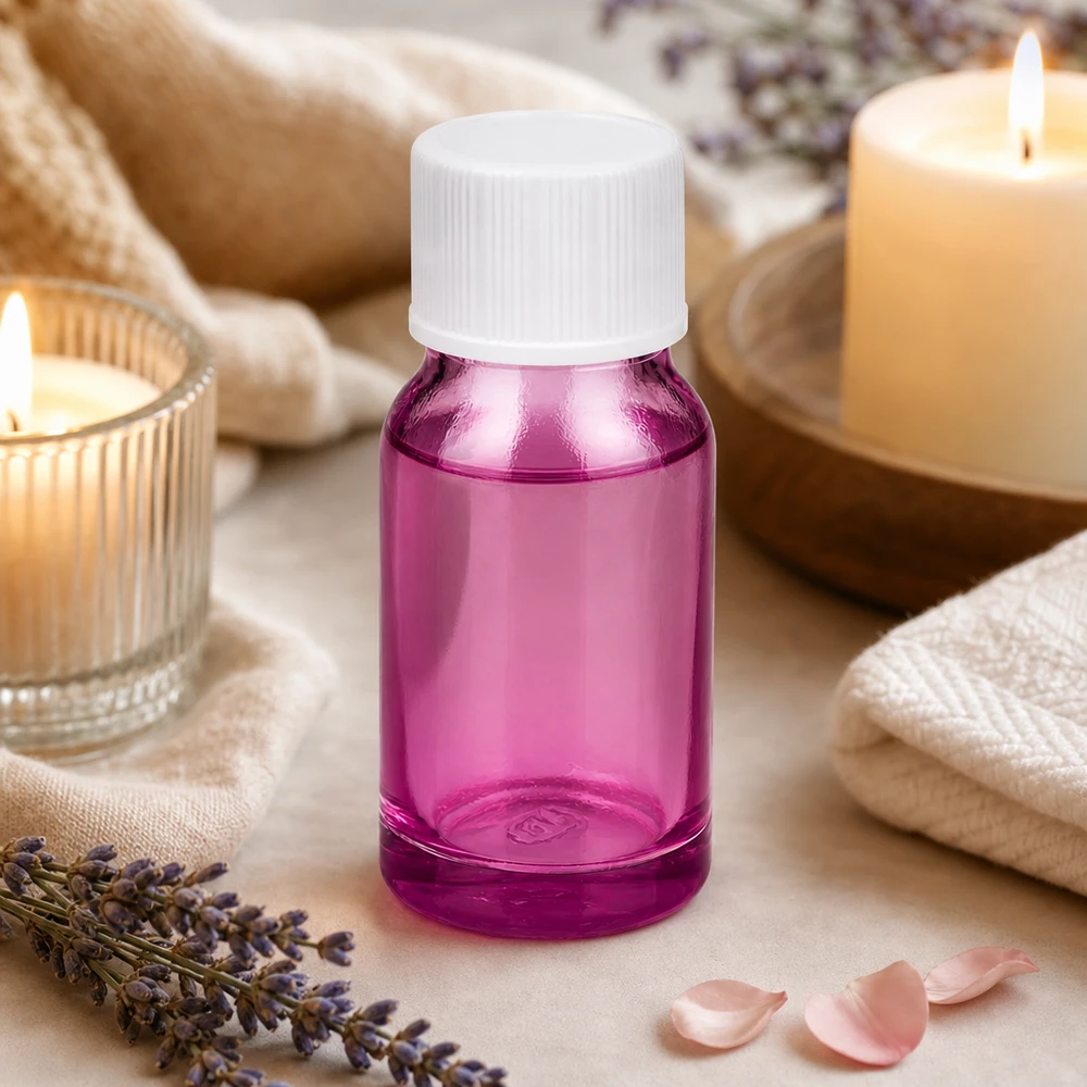 10ml Flasche 11mm Schraubverschluss weiss Standard PurpleLine UT18/10 10ml Violettglas Flasche mit weißem Standardverschluss schützt lichtempfindliche Inhaltsstoffe optimal