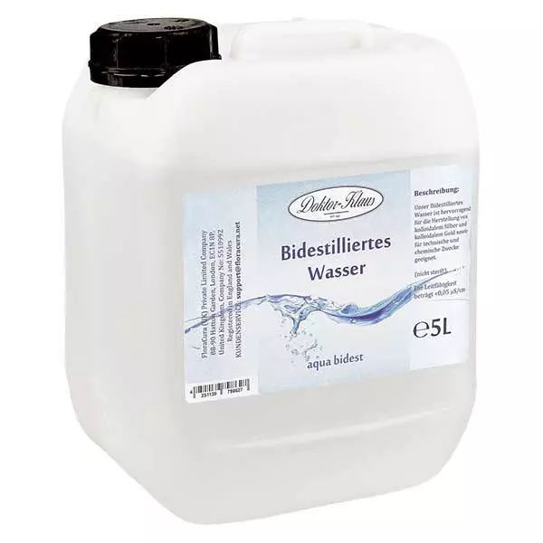 Bidestilliertes Wasser 5L Doktor-Klaus Bidestilliertes Wasser 5L Doktor-Klaus