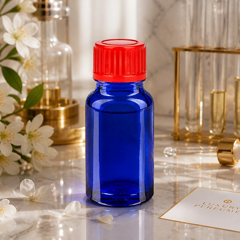 10ml Flasche 11mm Schraubverschluss rot Standard BlueLine UT18/10 Präzise 10ml Glasflasche mit SV-Verschluss für professionelle Dosierung und sichere Aufbewahrung