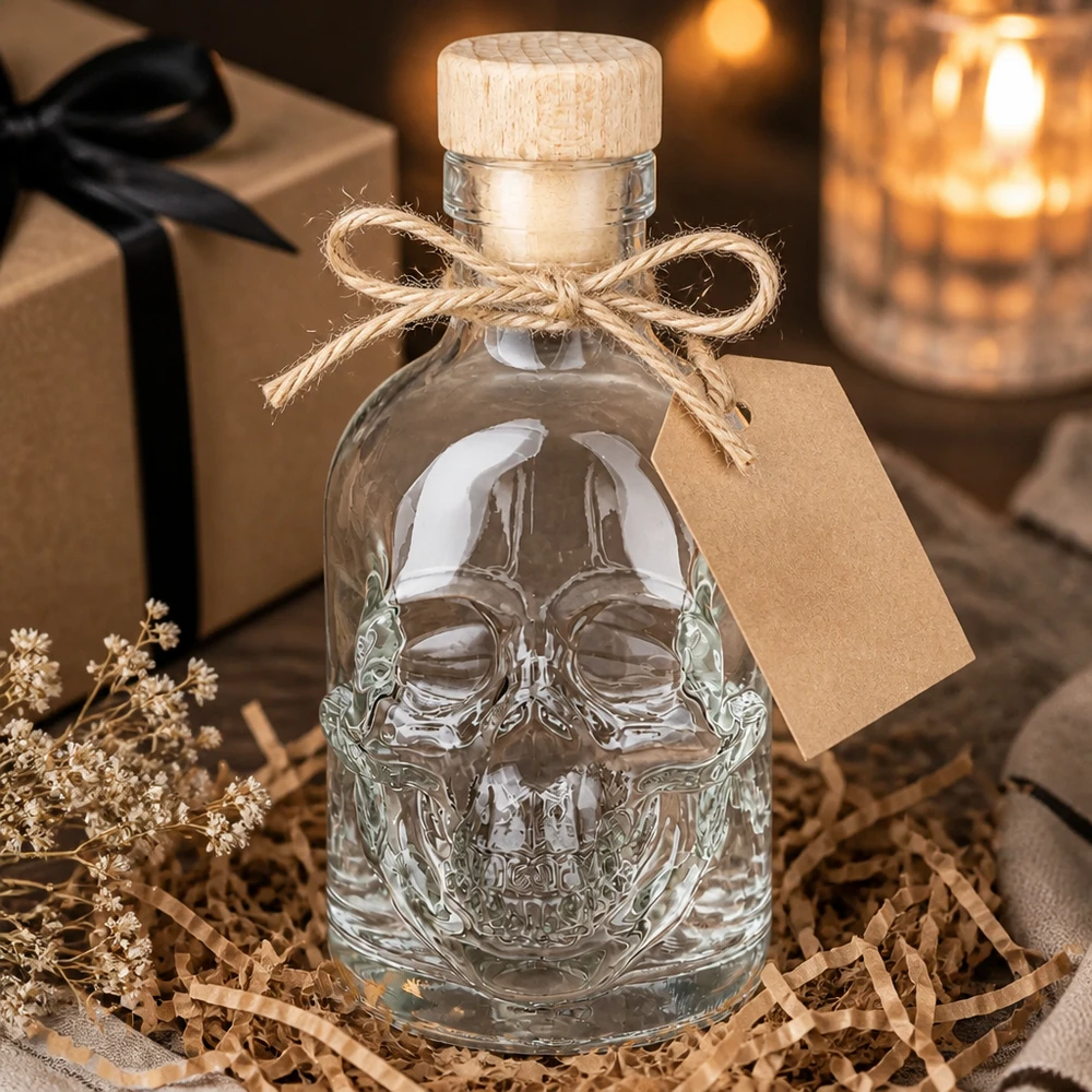 Bottiglia in vetro da 200 ml Jack con tappo in sughero con impugnatura in legno UNiTWIST® Bottiglia in vetro da 200 ml Jack con tappo in sughero con impugnatura in legno UNiTWIST®