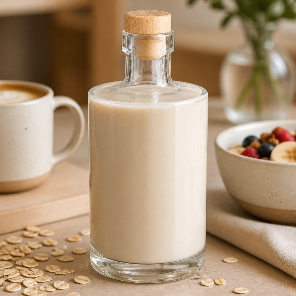 Bottiglia in vetro da 350 ml Galileo con tappo in sughero con impugnatura in legno UNiTWIST® Bottiglia in vetro da 350 ml Galileo con tappo in sughero con impugnatura in legno UNiTWIST®