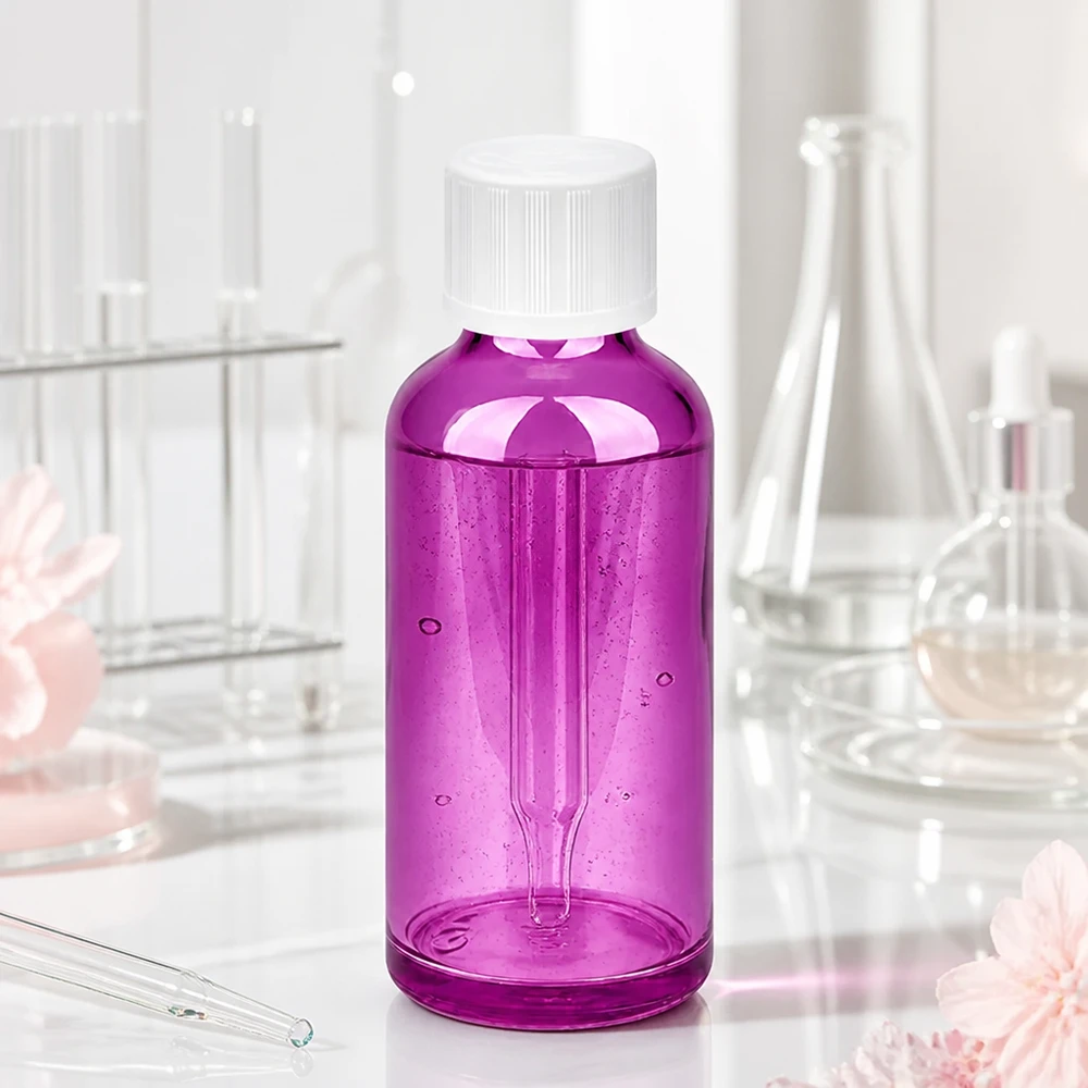 Flacone contagocce da 50 ml 1,2 mm bianco Standard Child-resistant PurpleLine.UT18/50 Flacone contagocce di precisione da 50 ml con apertura di dosaggio da 1,2 mm per un'applicazione precisa a gocce
