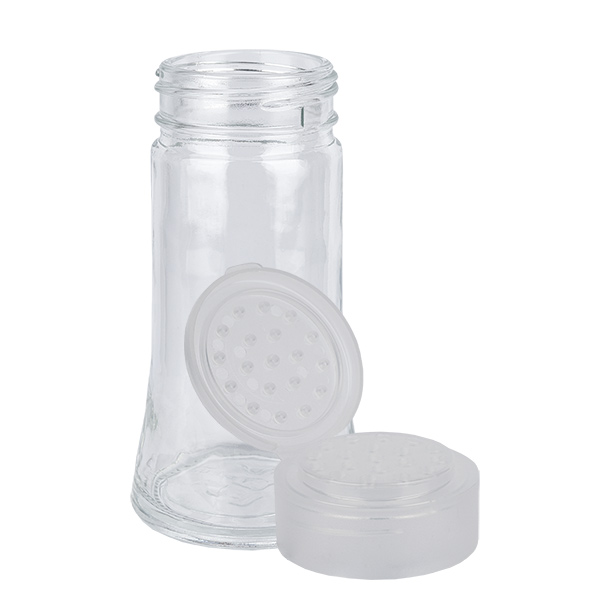 Barattolo per sale/spezie da 95 ml con dosatore, bianco Barattolo per sale/spezie da 95 ml con dosatore, bianco