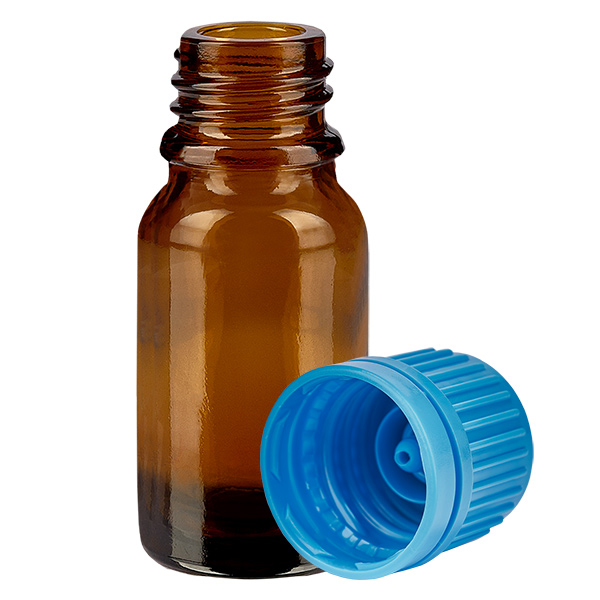 10ml Flasche 11mm Schraubverschluss blau Originalitätsverschluss BrownLine UT18/10