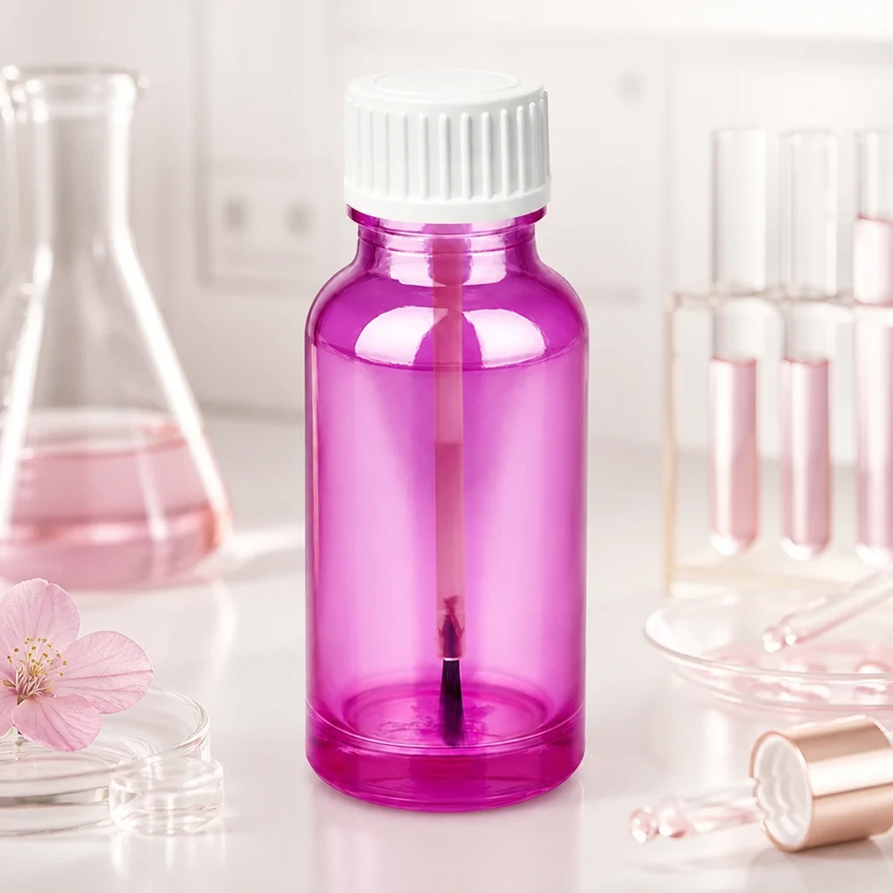 20ml Pinselflasche weiss Standard PurpleLine UT18/20 Handliche 20ml Glasflasche mit Pinselverschluss für präzise Dosierung von Flüssiglacken