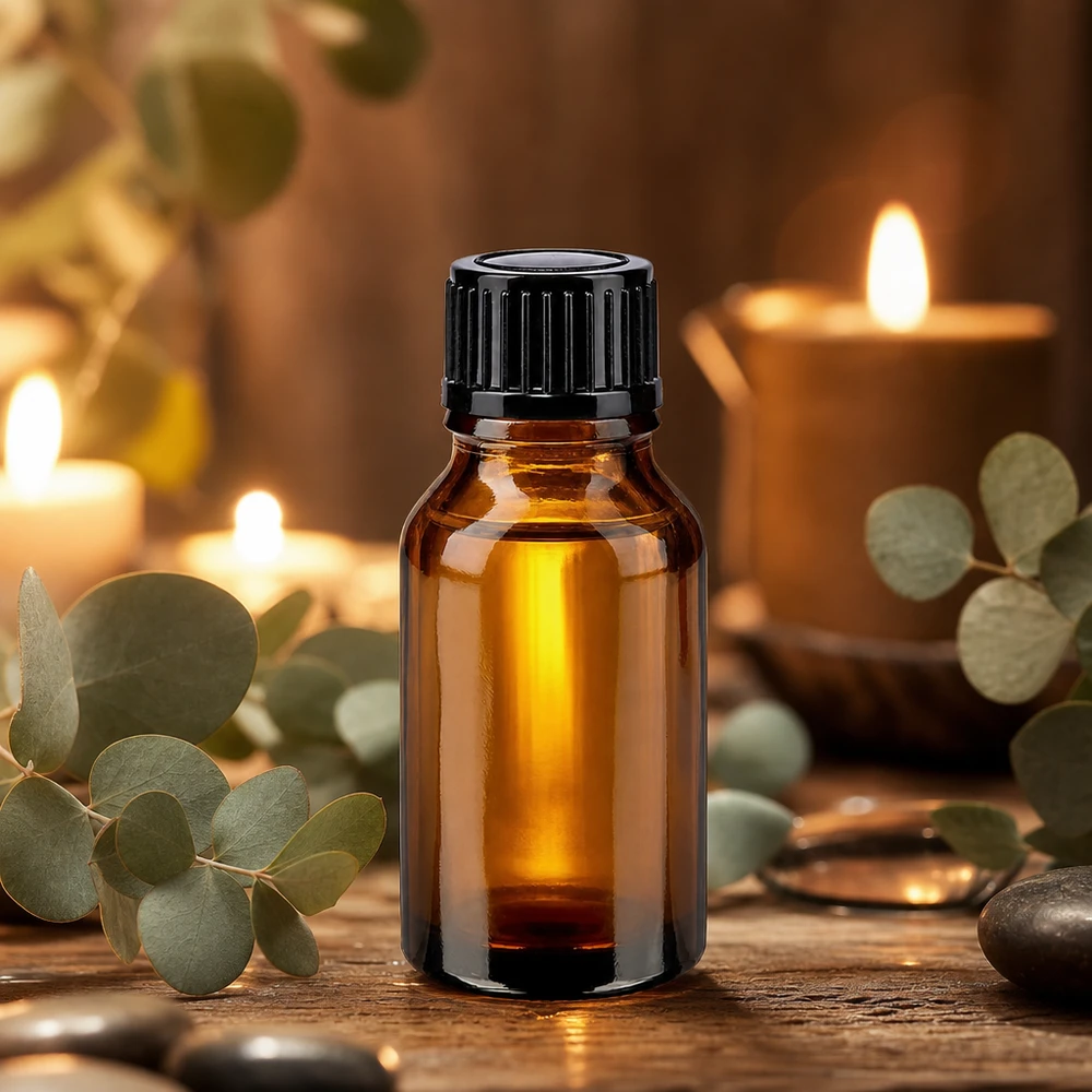 Apothekenflasche braun 15ml Tropfverschluss 1mm schwarz Standard Kompakte Tropfflasche 15ml braun für Aromatherapie und Naturheilkunde