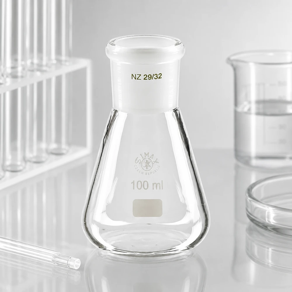 Beuta da 100 ml con giunto standard smerigliato (29/32) Beuta da 100 ml con giunto standard smerigliato (29/32)