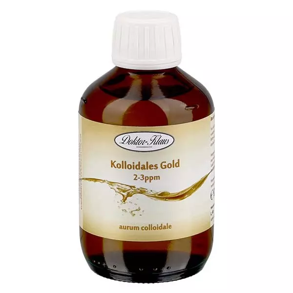 200 ml Kolloidales Gold Doktor-Klaus,2-3ppm,Braunglasflasche