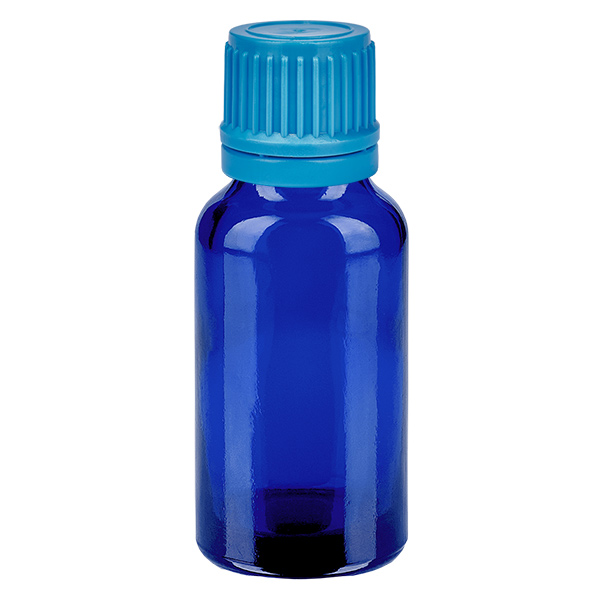20ml Flasche 11mm Schraubverschluss blau Originalitätsverschluss BlueLine UT18/20