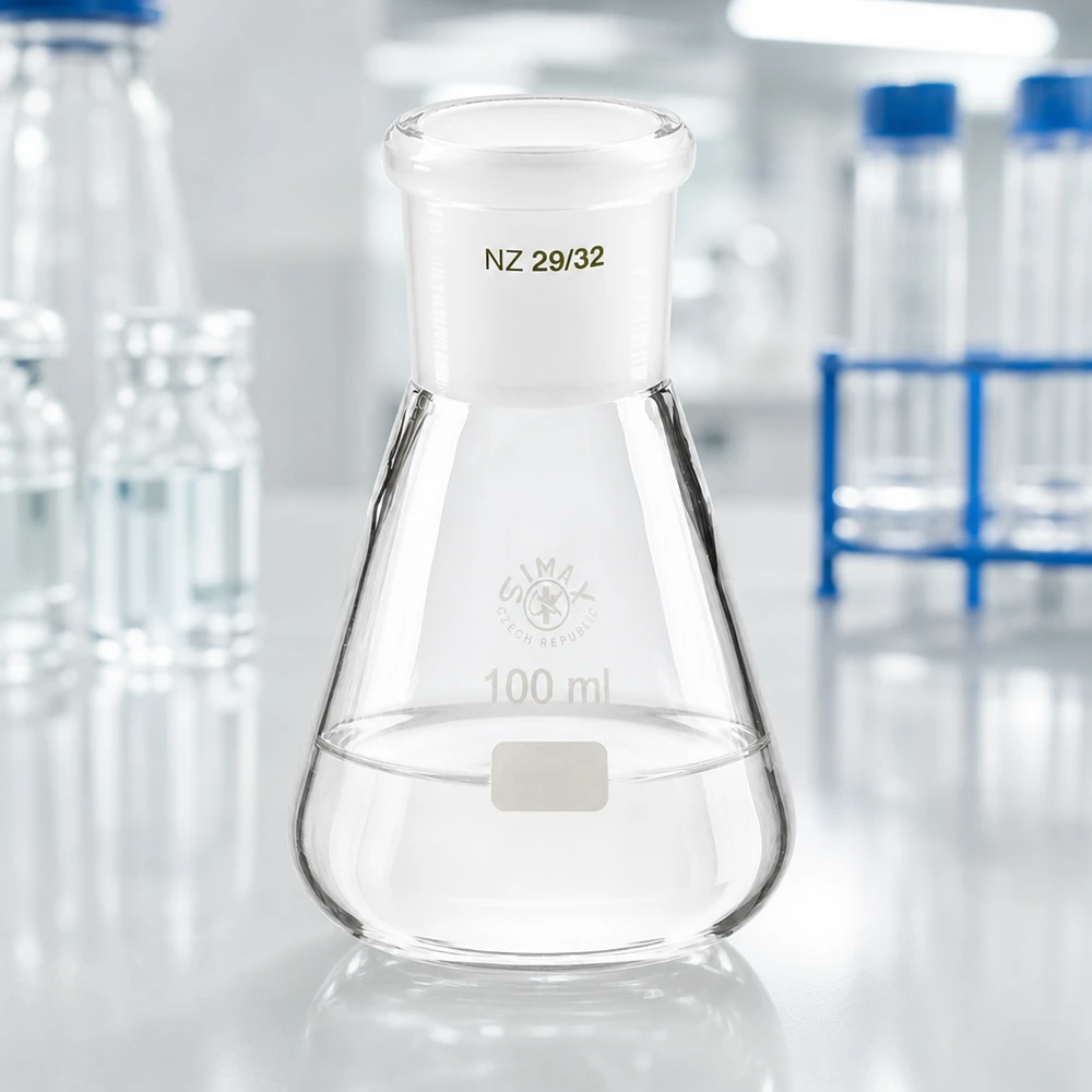 Beuta da 100 ml con giunto standard smerigliato (29/32) Beuta da 100 ml con giunto standard smerigliato (29/32)