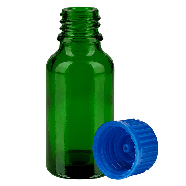 20ml Flasche 11mm Schraubverschluss blau Standard GreenLine UT18/20