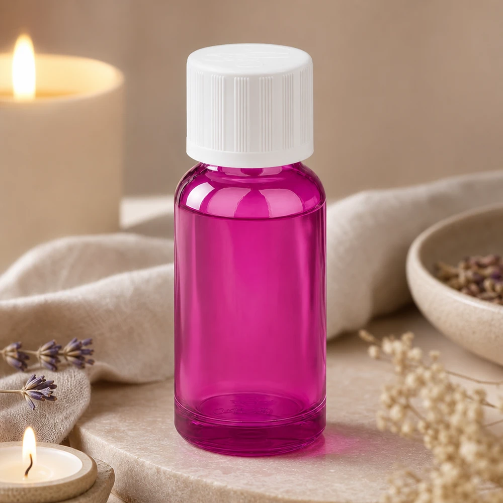 20ml Flasche 11mm Schraubverschluss weiß Standard Kindersicher PurpleLine UT18/20 Premium 20ml Flasche in Lila mit Standard-Gewinde für vielseitige Anwendungen