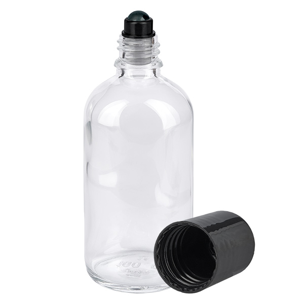 100ml Roll-On Flasche schwarz Standardverschluss ClearLine UT18/100