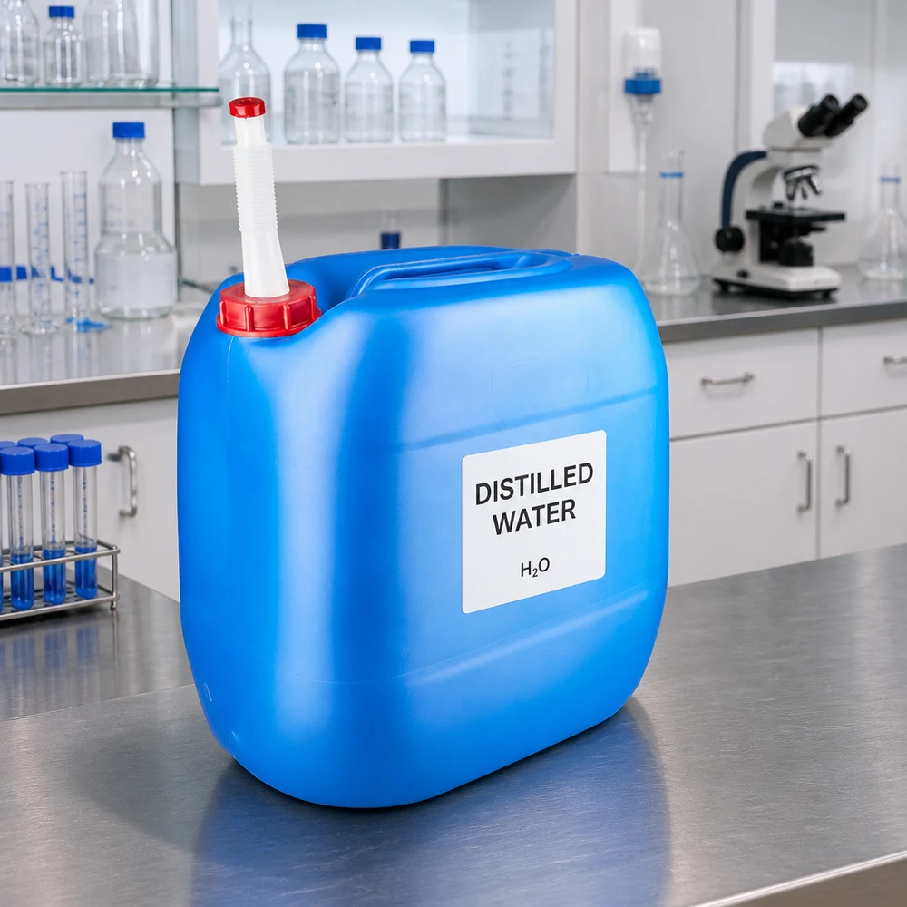 Kanister 30 Liter blau mit Auslaufrohr Flex Stapelbarer 30 Liter Kanister aus stabilem Kunststoff mit flexiblem Ausgießrohr in Weiß