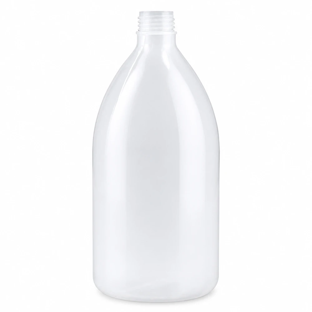 1000ml Laborflasche Enghals ohne Verschluss Weiße Enghals Laborflasche 1 Liter Volumen für Labor und Industrie