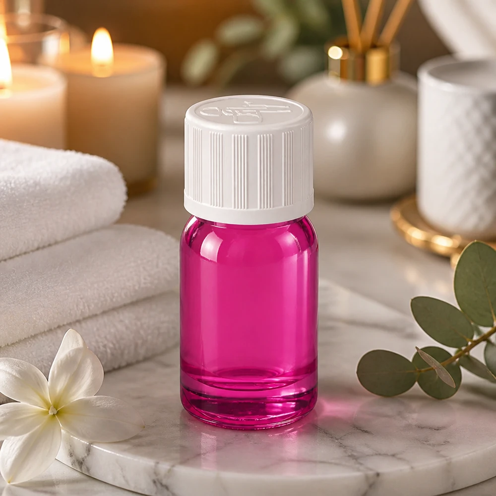 5ml Flasche 11mm Schraubverschluss weiß Standard Kindersicher PurpleLine UT18/5 Robuste 5ml Flasche aus speziell gehärtetem Glas in violetter Ausführung für den täglichen Gebrauch