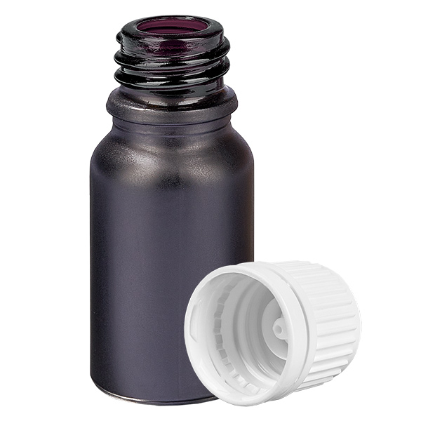 10ml Flasche 11mm Schraubverschluss weiß Originalitätsverschluss BlackLine UT18/10