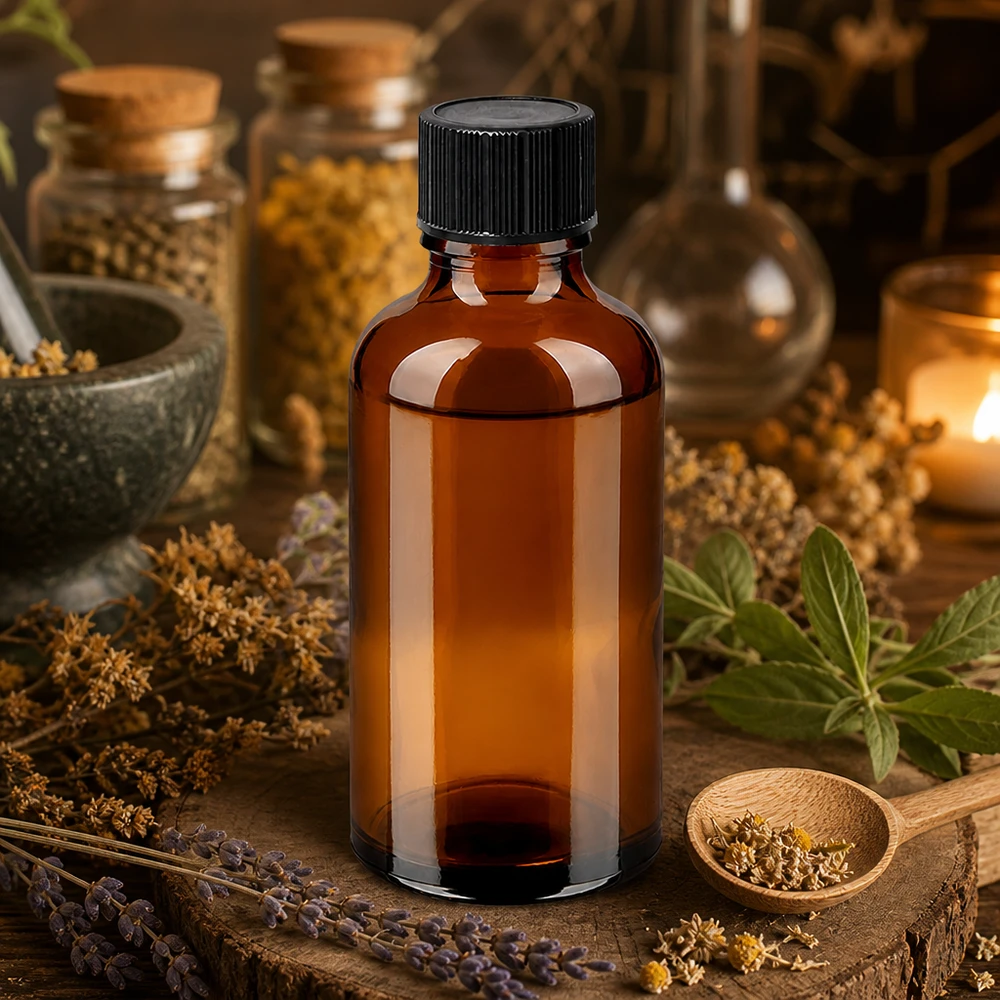 50ml flacon compte-gouttes. 1mm noir STD BrownLine UT18/50 Flacon compact en verre brun de 50 ml avec dosage précis pour les cosmétiques DIY