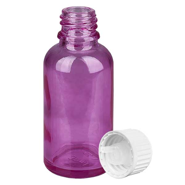 30ml Tropfflasche 0.9mm weiss Standard PurpleLine. UT18/30