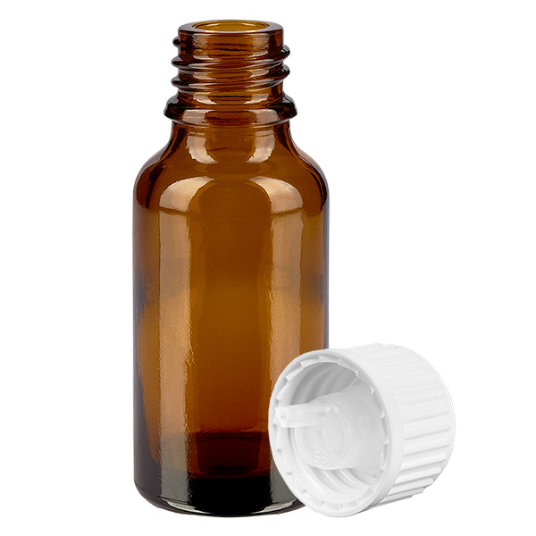 Flacone contagocce da 20 ml 0,9 mm bianco STD BrownLine UT18/20 Flacone contagocce da 20 ml 0,9 mm bianco STD BrownLine UT18/20