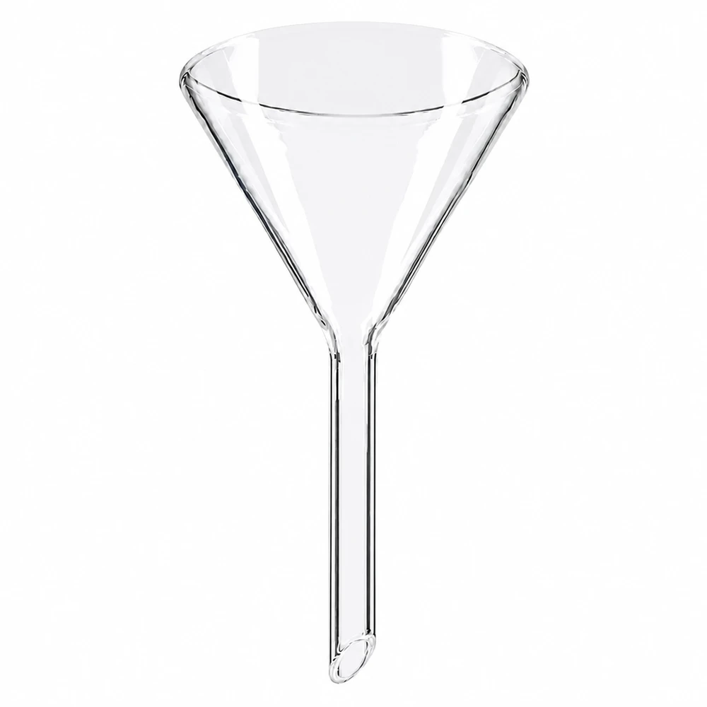 Trichter ø60mm Kalk-Soda, Winkel 60°, Kurzstil Hochwertiger Labortrichter aus Kalk-Soda-Glas 60mm Durchmesser mit ergonomischem Design