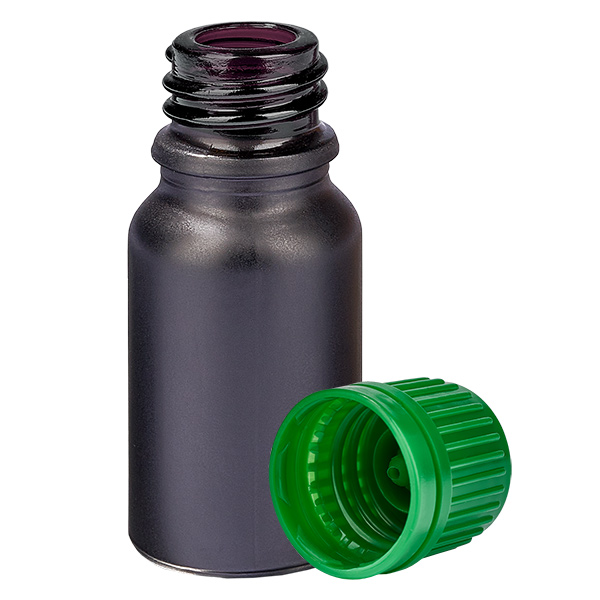 10ml Flasche 11mm Schraubverschluss grün Originalitätsverschluss BlackLine UT18/10
