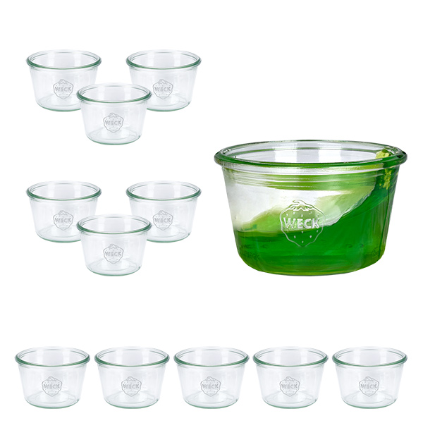 12er Set Weck Gläser 370ml Sturzgläser