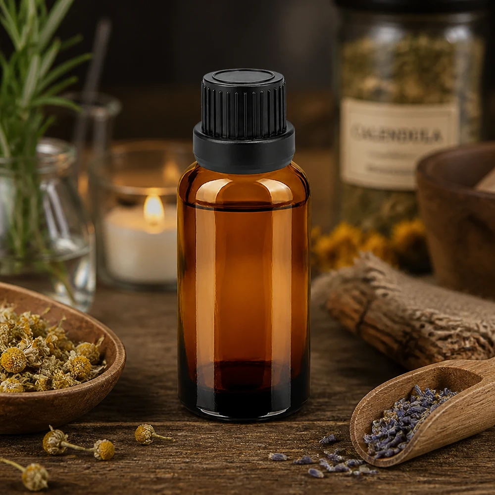 30ml Tropfflasche 2mm schwarz Originalitätsverschluss BrownLine UT18/30 Stilvolle 30ml Glasflasche in Apotheker-Optik mit präzisem Tropfmechanismus für den Hausgebrauch