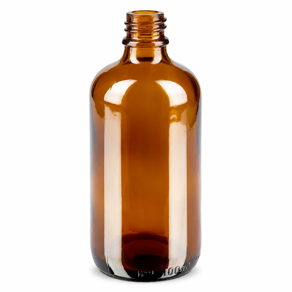 Flacone farmaceutico ambrato da 100 ml ApoGlas Flacone da farmacia in vetro marrone da 100 ml con filo, flacone vuoto per gocce e tinture