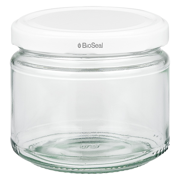 330ml Rundglas + BioSeal Deckel weiß UNiTWIST