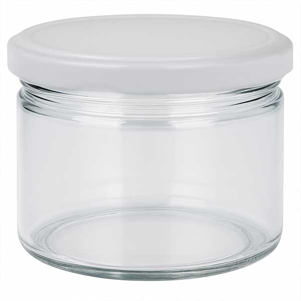 540ml Rundglas mit BasicSeal Deckel weiß UNiTWIST