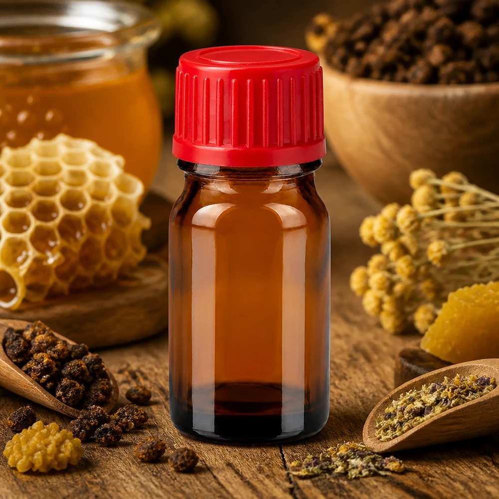 5ml Flasche 11mm Schraubverschluss rot Standard BrownLine UT18/5 Temperaturbeständige Braunglasflasche 5ml mit stabilem roten Verschluss für extreme Bedingungen