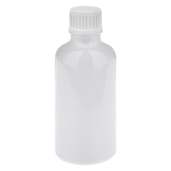 Flacone contagocce da 50 ml con tappo da 0,9 mm bianco standard WhiteLine UT18/50 Flacone contagocce da 50 ml con tappo da 0,9 mm bianco standard WhiteLine UT18/50