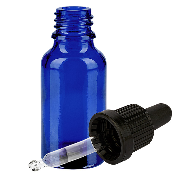 20ml Pipettenflasche schwarz Originalitätsverschluss BlueLine UT18/20