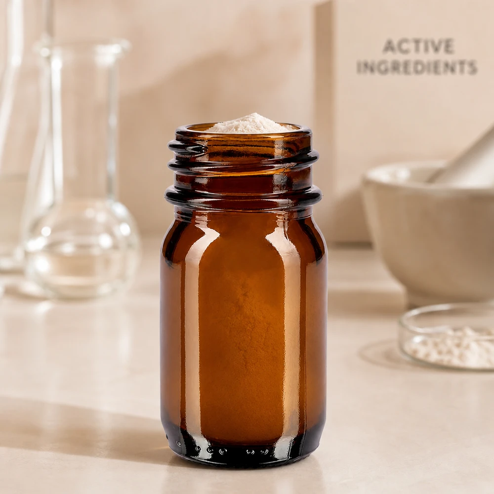 Bocal à col large en verre ambré 30 ml, goulot DIN 32, sans couvercle Bouteille compacte à col large de 30 ml en verre brun de haute qualité pour les besoins du laboratoire
