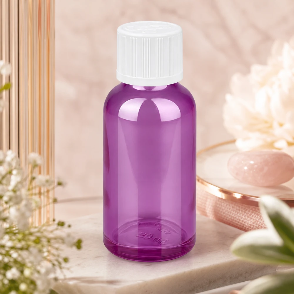 30ml Tropfflasche 1.2mm weiß Standard Kindersicher PurpleLine.UT18/30 Vielseitige lila Tropfflasche 30ml mit langlebigem Material ideal für Hobby und professionelle Nutzung