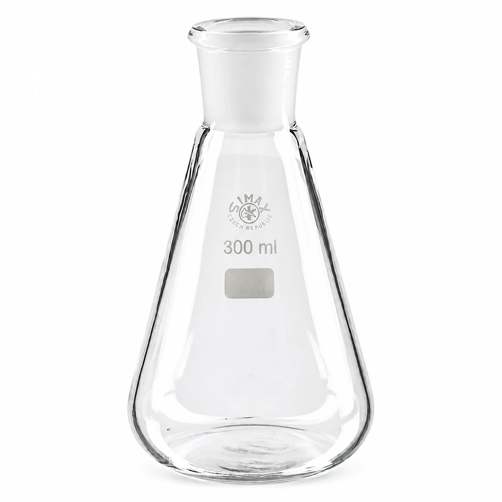 Beuta da 300 ml con giunto standard rettificato (29/32) Pallone da laboratorio di alta qualità da 300 ml con giunto smerigliato standardizzato per uso professionale