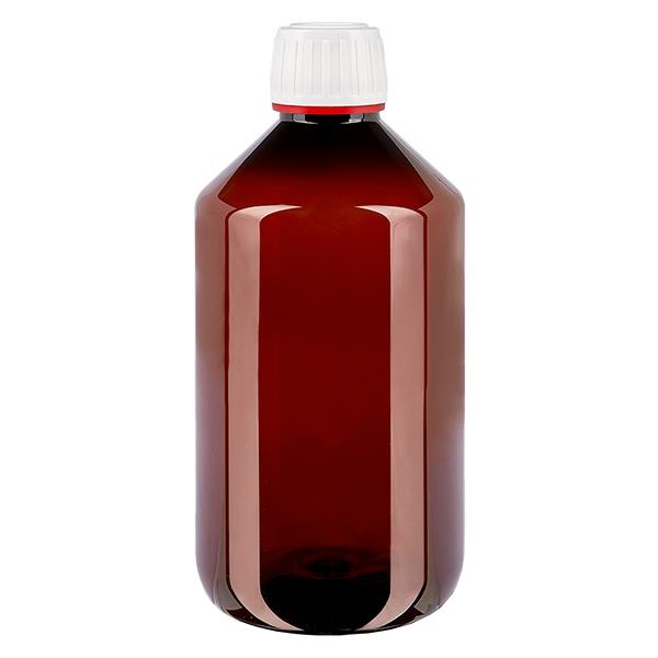 PET Flasche 500ml mit weißem KlappVerschluss