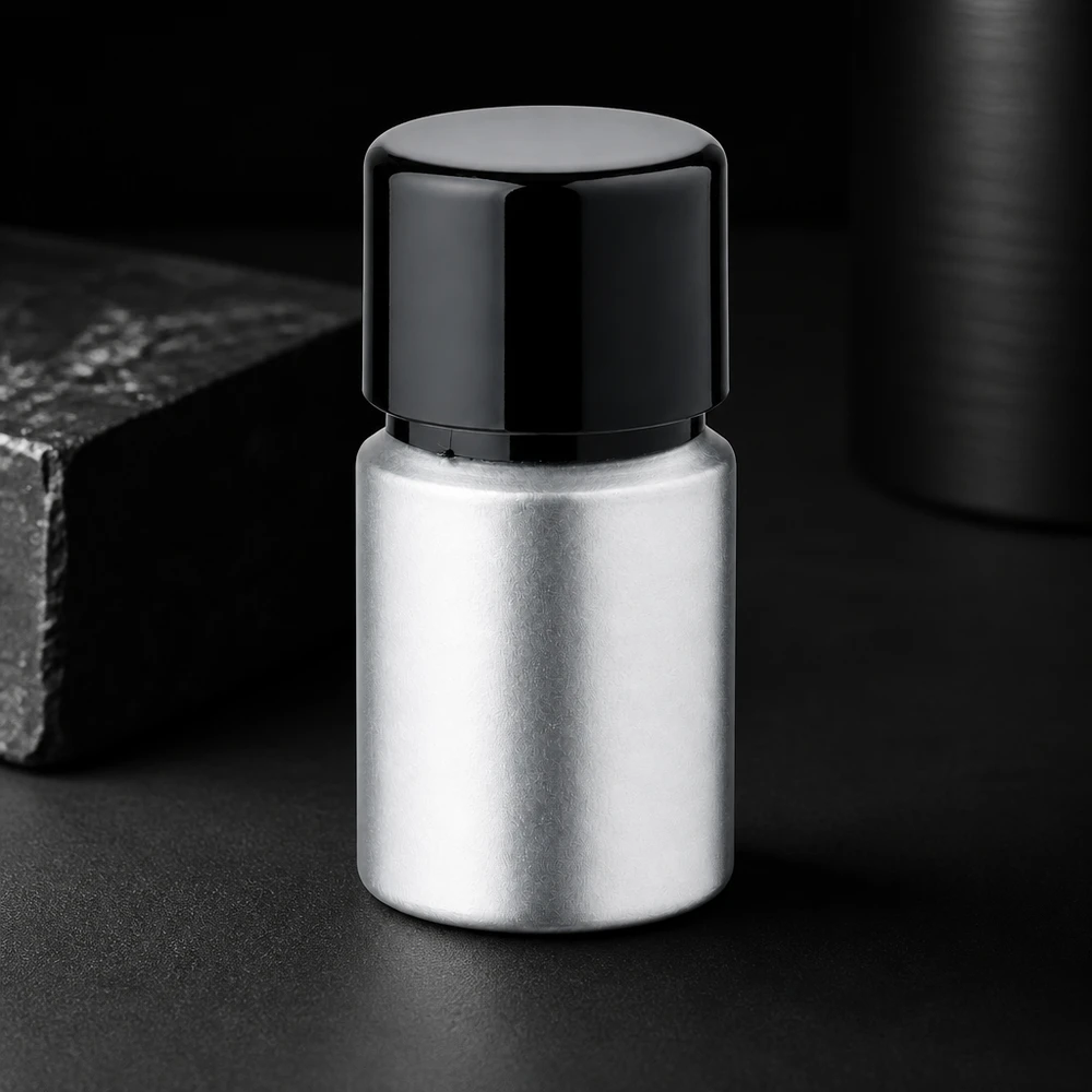 10ml gebeizte Aluflasche mit Schraubkappe Präzisions-Aluflasche 10ml mit gebeizter Veredelung - optimale Lagerung für hochwertige Flüssigkeiten