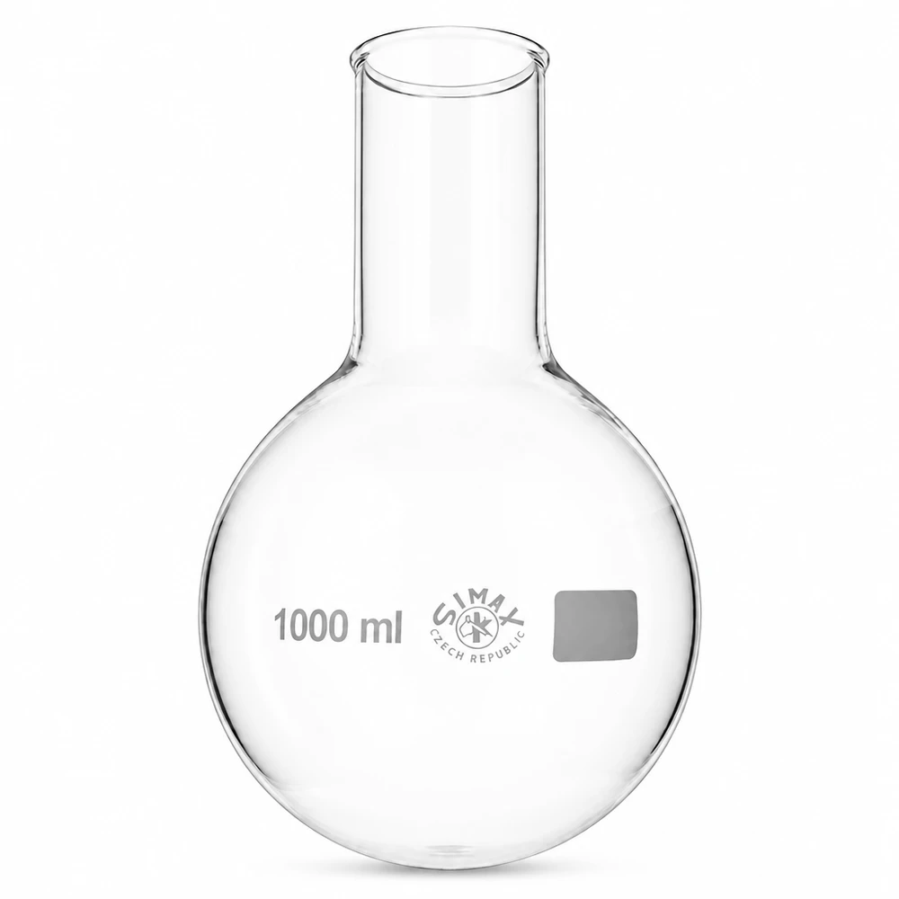Pallone a fondo tondo da 1000ml a collo largo Pallone chimico a fondo tondo da 1000 ml a collo largo per l'estrazione per distillazione e il controllo delle reazioni